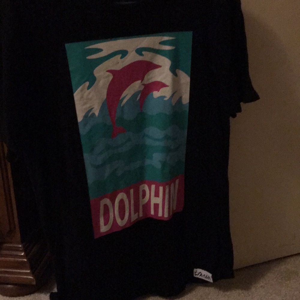 Large Pink Dolphin Tee
